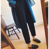 Otoño e Invierno Pantalones Harlan Gruesos de Lana para Mujer Pantalones de Traje de Nabo Holgados Talla Grande para Chica Gordita Pantalones Casuales de Pierna Recta