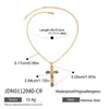 Jieding Collar de Acero de Titanio con Cruz Europea y Americana Lujo Accesible Cadena para Clavícula con Letra de Nicho Collar de Acero Inoxidable Joyería para Mujeres Gama Alta