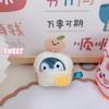 Buena Suerte Koi Energía Positiva Pingüino Colgante para Mochila Abejitas Fresa Llavero Pingüinito Muñeco de Peluche para Agarrar