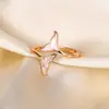 Anillo de Lujo Ligero de Moda Coreana Tendencia en Tiktok con Microincrustaciones de Diamante y Madreperla para Mujer con Acabado de Alta Gama Que No Se Desvanece