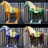 Luoyang Tang Sancai Cavalo Cerâmica Cavalo Enfeites Seis Cavalos Casa Sala de Estar Escritório Decoração Artesanato Presentes Enfeites de Fortuna