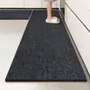 Alfombrilla de cocina antideslizante, resistente al aceite, fácil de limpiar, lavable, alfombrilla de pie de uso especial, impermeable, resistente a las manchas, resistente a la suciedad y se puede cortar a medida
