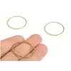 Pendientes sencillos europeos y americanos Accesorios de latón DIY Anillo de cobre sin costuras Pendientes redondos hechos a mano Marco para pendientes con clip Colgante