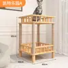 Estante para gatos marco de escalada para gatos ahorro de espacio para apartamentos pequeños plataforma de salto para gatos cama para gatos de múltiples capas marco de escalada para gatos madera maciza marco de escalada para gatos de interior uso en el hogar