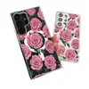 Funda de Teléfono Rosa Ins de Rose de Venta Caliente Japonesa y Coreana para Samsung S24 Estilo Dulce S25 Ultra Cubierta Protectora Magnética Transparente