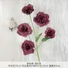 Flor artificial vermelha simulação flor artificial acabada flor de casamento arranjo de chão flor de paisagismo sentido avançado arranjo de flores para sala de estar ornamentos