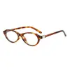 Óculos de Sol Ovais Estilo Nerd Novo Estilo Transfronteiriço Moda Europeia e Americana Personalidade Versátil Estilo de Rua Óculos de Sol Olho de Gato de Alta Qualidade para Mulheres