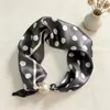 Bufanda de Seda de Moda Estilo Coreano para Primavera y Verano, Bufanda de Seda Magnética para Mujer, Bufanda de Perlas de Alto Nivel para Clavícula, Accesorio de Bufanda
