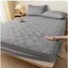 2026 Novo Modelo Lençol de Cama de Peça Única para Todas as Estações, Colcha, Protetor de Cama Espesso de Cobertura Total, Lençol com Elástico Resistente a Manchas, Padrão Acolchoado de Diamante Classe A