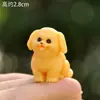 Mini tamanho pequeno simulação animal modelo de filhote de cachorro feito à mão Criativo Micro paisagem paisagismo decoração de mesa de carro ornamentos
