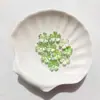 Nuevo Estilo Flor de Cerezo Estampada en Oro con Bordes Dorados y Plateados 15 mm Pétalos Perlados de Dos Tonos Materiales Hechos a Mano para Bricolaje Accesorios para el Cabello de Estilo Antiguo Ramo