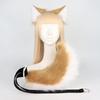 Uma geração de Chai cão animal orelha hairband bonito pelúcia animal cauda cão orelha cabelo acessórios cão cauda raposa cauda cômico show vestido