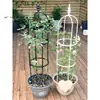 Soporte de Flores de Hierro Forjado para Plantas Trepadoras, Estante de Jardinería para Balcón al Aire Libre, Estructura Trepadora para Plantas, Columna de Flores para Uso en Exteriores
