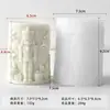 Jiahuimei Decorações de Natal Floco de Neve Vela Perfumada Cilíndrica Molde de Silicone