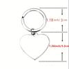 Regalo de Navidad personalizado con letras de acero inoxidable caliente transfronterizo, llavero de metal con amor para colegas y amigos al por mayor