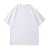 Camiseta de Algodón Puro Pesado 260g Qisheng Hombro Caído Grande Cuello Redondo Manga Corta para Hombre Verano Holgada Manga Corta Camiseta Personalizada con Logo