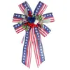 Nuevo Lazo del Día de la Independencia Bandera Americana Pentagrama Decoración de Fiesta de Vacaciones Accesorios Colgante de Cinta de Lazo