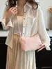 Bolsa Feminina Versátil Popular Transfronteiriça 2024 Nova Ins Bolsa de Axila Bolsa de Ombro Tendência Retro Casual Bolsa Transversal