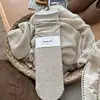 Novas meias cinza de algodão sem costura para outono e inverno, com cores da série Maillard, meias lisas de cano médio para mulheres
