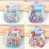 Blister Unhas Vestíveis Artesanais DIY para Crianças, Unhas de Crianças, Adesivos de Unha da Princesa Elsa do Frozen