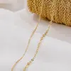 Cor-Preservante Corrente Plana O-chain Acessórios de Joalheria Feitos à Mão Material para Pulseira Brinco Colar Marcador de Página Extensão de Corrente com Pingente DIY