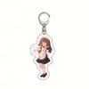 En stock Accesorio de anime Yuanshen llavero acrílico versión maid Keli pimonqin Barbara colgante para juego móvil