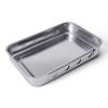 Caja de esterilización con tapa plato cuadrado placa de instrumentos de acero inoxidable con agujero plato cuadrado con tapa esterilización a alta temperatura fábrica de instrumentos venta directa