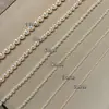 Zhao Lusi Xu Yan Xu Me Mismo Estilo Deslumbrante Collar de Perlas Blancas Australianas Xiaomi Cadena para Clavícula Apilable de Otoño e Invierno para Mujer