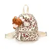 Mochila Estilo College Estampa de Leopardo para Mulheres 2026 Nova Mochila Casual de Grande Capacidade Estilo Coreano para Escola Comute Mochila Tendência