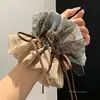 Scrunchie Floral Vintage de Gama Alta Accesorio para el Cabello Versátil y de Moda Estilo Coreano y Japonés Goma para Moño Cuerda para el Cabello Adorno para el Cabello