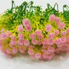 Acessórios de Flores Plástico Bouquet Glowsophila com Decoração de Flor de Grama Material para Embelezamento de Buquê Grama Artificial