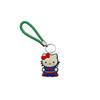 Llavero de cuerda trenzada creativo de la serie Hello Kitty de Amazon, colgante de coche creativo Dunhuang de cuero con dibujos animados
