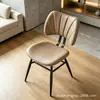 Cadeiras de jantar sob medida, com suporte para as costas, para uso doméstico, retrô, nórdicas, modernas, minimalistas, francesas, italianas, de meados do século, de luxo leve e de alta qualidade
