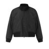 Chaqueta Empalmada de Cuello Medio Alto Otoño e Invierno Estilo Americano Cuello Redondo Acanalado Doble Cremallera Chaqueta de Béisbol Moderna Top Cool
