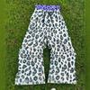 Sudadera con capucha y cremallera, Sudadera, Pantalones de pierna ancha para mujer, Estilo casual elegante europeo y americano, Estampado de leopardo, Estampado de letras de calavera, Estilo gótico creativo