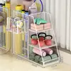 Cesta de Almacenamiento para Esterilla de Yoga Estante de Almacenamiento para Equipos Deportivos y de Fitness Carrito Pequeño de Hierro con Ruedas para Bádminton Hogar