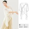 3607 Roupa de Dança para Mulheres Prática Corporal Clássica Dança Moderna Chinesa Adulto Malha Borboleta Dança Top Solto e Elegante