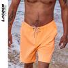 Pantalones Largos de Playa LAGCEN para Hombre Secado Rápido Sueltos Bañador Corto Shorts para Vacaciones en la Costa Anti-vergüenza Traje de Surf Waketail