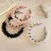 Diadema de Malla Plegada Coreana Ultra-Hada, Suave, de Alta Gama, con Dientes, Antideslizante, Corona Alta, Diadema Elegante, Pinza para el Cabello, Goma para el Cabello