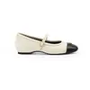 Zapatos Mary Jane Suaves de Piel de Oveja Genuina Adornados con Flor de Camelia para Mujer, Nuevos Zapatos de Tacón Bajo Acolchados con Bloques de Color Inspirados en Chanel