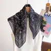 Pañuelo de Algodón y Lino Estilo Retro 2025 con Patrón de Anacardo para Mujer, Bufanda Cuadrada Pequeña de Moda Nueva, Bufanda Decorativa Versátil, Bufanda Chal con Protección Solar