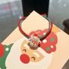 Elástico de Cabelo de Natal Fofo Mori Coreia do Sul Veado Papai Noel Anel de Cabelo Doce Amarrador Elástico de Cabelo Tendão Cartoon Corda de Cabeça