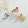 Pendientes Tornillo Ajustable Clip de Oreja Convertidor de Pendiente de Botón DIY Sin Perforación Clip de Oreja de Perla Más Fácil para Combinar Accesorios de Joyería