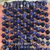 8mm Piedra Natural Cristal Ágata Facetada Apuntada Cuentas de Arroz DIY Pulsera Collar Accesorios de Joyería Productos Semiacabados Venta al por Mayor