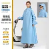 Capa de chuva customizada para patinete elétrico, capa de chuva de corpo inteiro integrada para motocicleta, equipamento de chuva espessado para chuva forte, poncho de chuva espessado para patinete elétrico