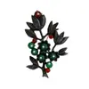 Broche de Folha de Planta Retrô Europeu e Americano Estilo Palácio Literário Clássico de Alta Qualidade Pin para Casaco Acessórios Femininos Flor Corsage