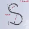 Gancho de Acero Inoxidable 304 Gancho Curvo en Forma de S Percha Cabeza Grande y Pequeña Personalización No Estándar Gancho Doble Curvo Ojo de Oveja