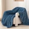 Manta Color Sólido Amazon Comercio Exterior Transfronterizo Manta de Invierno Manta para Siesta Sofá Se Puede Usar como Tamaño EE. UU. Vacío Modelo Navideño