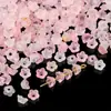5.5*6mm Acrílico Degradado Espolvoreado Dorado Traer Orquídea Cuerda de Cabello Antigua Accesorios Material para Joyería Hecha a Mano DIY