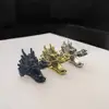 Comercio Exterior Joyería Personalizada Hip-Hop Cabeza de Dragón Calavera Anillo para Cigarrillos Anillo Abierto para Hombres Joyería Exagerada Punk Venta al por Mayor